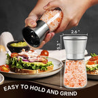 Stainless Steel Salt and Pepper Grinder Set of 2 - Image 4