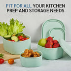 ISSEVE 12Pcs/Set Nesting Silicone Food Storage Containers - Image 5