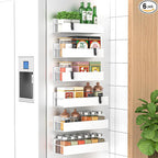 HuggieGems 6 Pack Magnetic Spice Storage Rack Organizer by HuggieGems