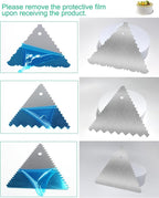 New 6pcs Cake Scraper 430 stainless Decorating Comb and Icing Smoother - Image 7
