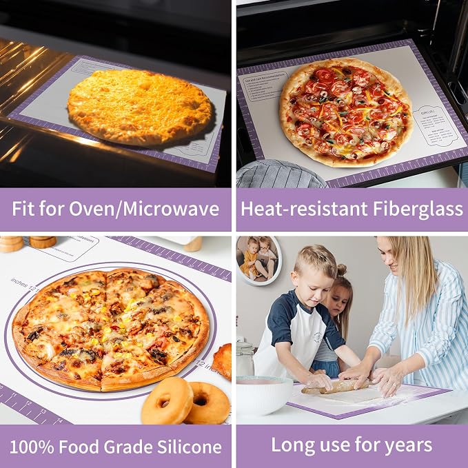 Non-stick Silicone Pastry Mat, Extra Large Silicone Baking Mat - Image 2