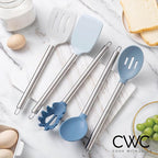 COOK WITH COLOR Silicone Cooking Utensils, Kitchen Utensil Set, Cooking Utensils - Image 2