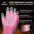 HandLove Aramid Heat Resistant BBQ Gloves – Grilling & Oven Gloves - Image 3