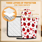 Cute Ladybug Oven Mitts and Pot Holders - Image 3