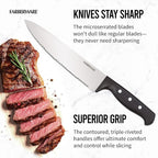 Farberware 22-Piece Never Needs Sharpening Triple Rivet High-Carbon Stainless - Image 3