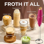 Zulay Kitchen Patented Tornado Triple Whisk Milk Frother - Image 5