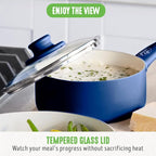 GreenLife 16 Piece Nonstick Cookware Set, Soft Grip Non-Toxic PFAS-Free Ceramic - Image 10