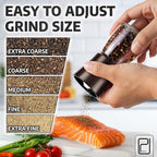 Premium Salt and Pepper Grinder Set - 5 oz - Image 6