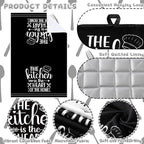 Sratte 6 Pcs Kitchen Decor Accessories Set Farmhouse Towels Pot Holders Oven - Image 5