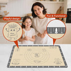 Silicone Baking Mat with Cookie Recipes, Extra Thick Silicone Mat - Image 2
