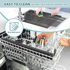 Ohuhu Over The Sink Dish Drainer Drying Rack, 17.6" W x 15.4" L Roll Up Dish - Image 8