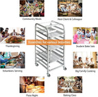 lopeztek 10-Tier Quarter & Half Sheet Pan Rack - Image 7