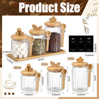 Suclain 3 Pcs Glass Coffee Container - Image 2