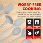 Chef Craft - Premium Silicone Kitchen Tools and Utensils Set, Non-Scratch - Image 3