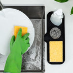 Zulay Kitchen Large Silicone Sponge Holder – Flexible Sink Organizer Tray - Image 3