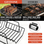 Roasting Rack for Turkey, Non-Stick Safe Coating Heavy-duty Turkey Rack for - Image 4