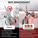 SpartaSake Premium Stainless Steel All Purpose Kitchen Shears - Image 6