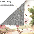 Retro Country Woods Deer Dish Drying Mat 16x18 Inch, Microfiber Absorbent Fast - Image 5