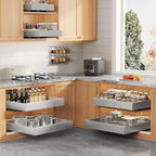 Seinloes 2 Pack Expandable Width Pull Out Cabinet Organizer 21" Deep - Image 5