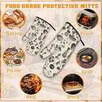 Vintage Mushroom Forest Oven Mitts and Pot Holders, Heat Resistant Oven Mitts - Image 5