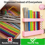 9.5” Large Acrylic Straw Holder - Image 6
