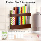 9.5” Large Acrylic Straw Holder - Image 8