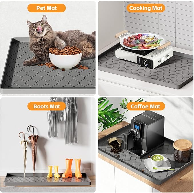 Winisok Silicone Under Sink Mat 25" x 22", kitchen Essentials and Gadgets - Image 5