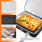 Lifewit Insulated Double Decker Casserole Carrier, Expandable Lasagna Lugger - Image 5