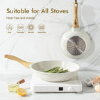 SENSARTE Nonstick Ceramic Frying Pan Skillet, 10 Inch Omelet Pan, Healthy Non - Image 3