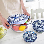 5 Pieces Bowl Covers Reusable, 5 Size Elastic Cloth Bowl Covers - Image 5