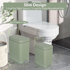 rejomiik Small Bathroom Trash Can - Image 2