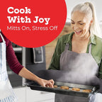 Grey Double Oven Mitt Kitchen Protection - Image 7