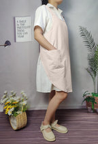 Cotton Cross Back Aprons Solid Color Cooking Kitchen Garden Smock - Image 6