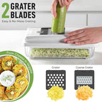 Mueller Vegetable Chopper Mandoline Slicer, Food Veggie Chopper, Cheese Grater - Image 5
