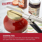 Swing-A-Way Comfort Grip Jar Opener, Adjustable Multifunctional Stainless Steel - Image 3
