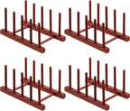 HBlife 4pcs Rosewood Wooden Dish Drying Rack by HBlife