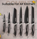 Knife Set, 15 Pieces Kitchen Knife Set - Image 2