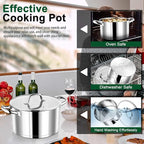 P&P CHEF 8 Quarts Cooking Stock Pot - Image 7