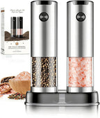 Electric Salt and Pepper Grinder Set Automatic Battery Pepper Mill Shakers - Image 4