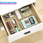 25 PCS Clear Plastic Drawer Organizer Set - Image 6