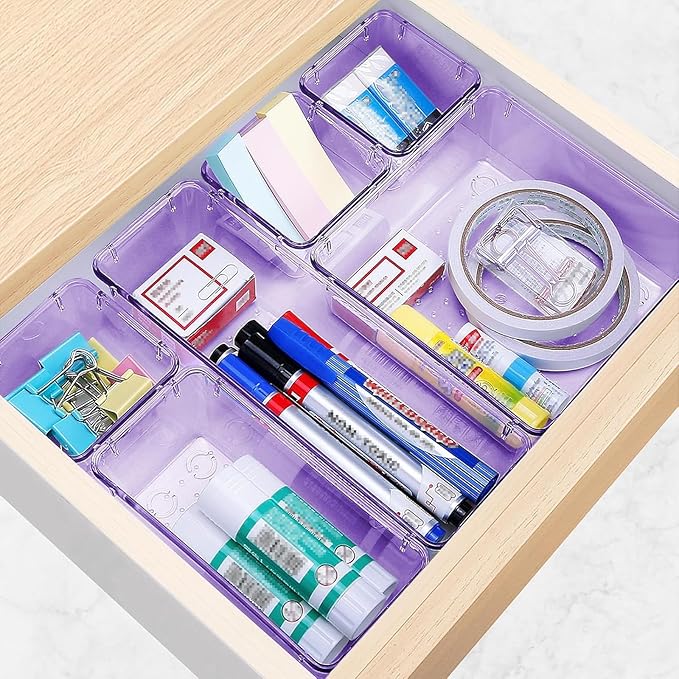 StorMiracle 16 PCS Drawer Organizer Set, 5 Varied Size Bathroom and kitchen - Image 5