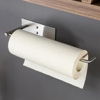 ZUNTO Paper Towel Holder Under Cabinet, Adhesive and Screwed Paper Towel Rack - Image 3