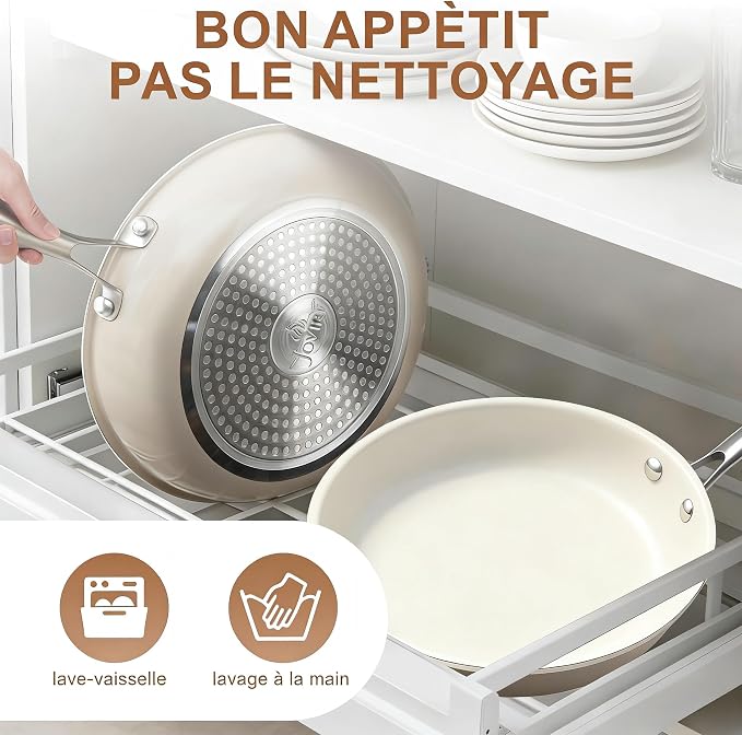 9.25 Inch Ceramic Nonstick Frying Pan Skillet - Image 8