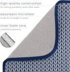 S&T INC. Dish Drying Mat XL, 18” x 24”, Absorbent Microfiber Kitchen Counter Mat - Image 3