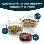 Libbey Baker's Basics 3-Piece Glass Casserole Dishes - Image 2