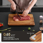 Teak Cutting Board 15inch Non Slip Over Sink Kitchen 2026 First Apartment - Image 5
