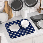 Patriotic July of 4th Blue Star Dish Drying Mat - Image 6