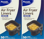 Reynolds Kitchens Air Fryer Liners Disposable, Unbleached Parchment Paper Sheets by ReynoldsConsumerProducts