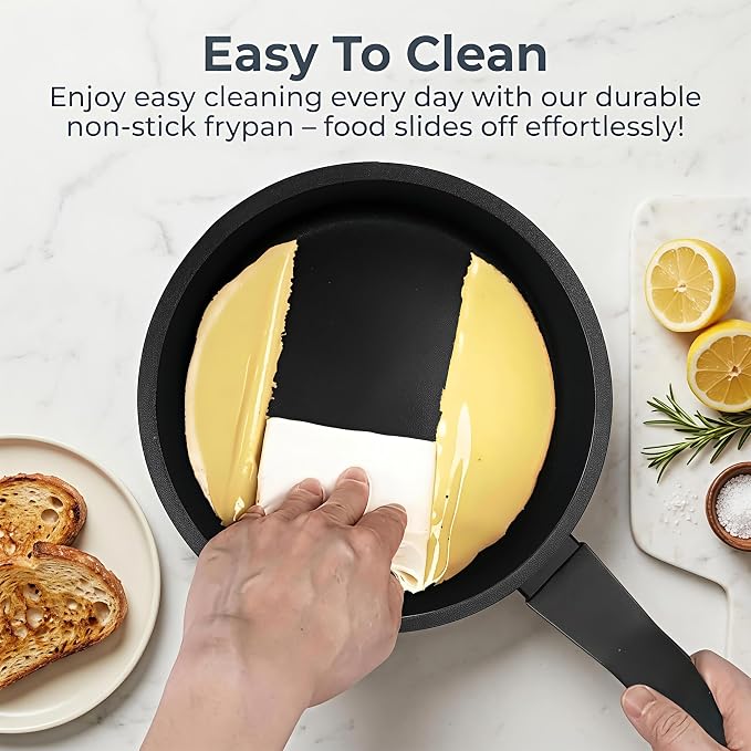 Nonstick Sauce Pan with Lid, 1.5Qt & 2Qt Set, PFOA Free, Kitchen Pots Induction - Image 6