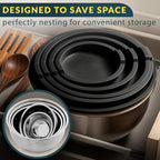 Baker's Signature Stainless Steel Mixing Bowls - Image 5